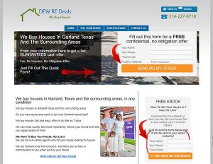 Interactive real estate investor websites
